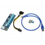 Райзер ATcom PCI-E x1 to 16x 60cm USB 3.0 Cable, 6pin Power (REV 006)