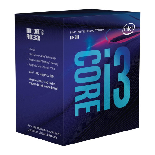 Процессор Intel Core i3 (LGA1151) i3-8100, Box, 4x3,6 GHz (BX80684I38100)